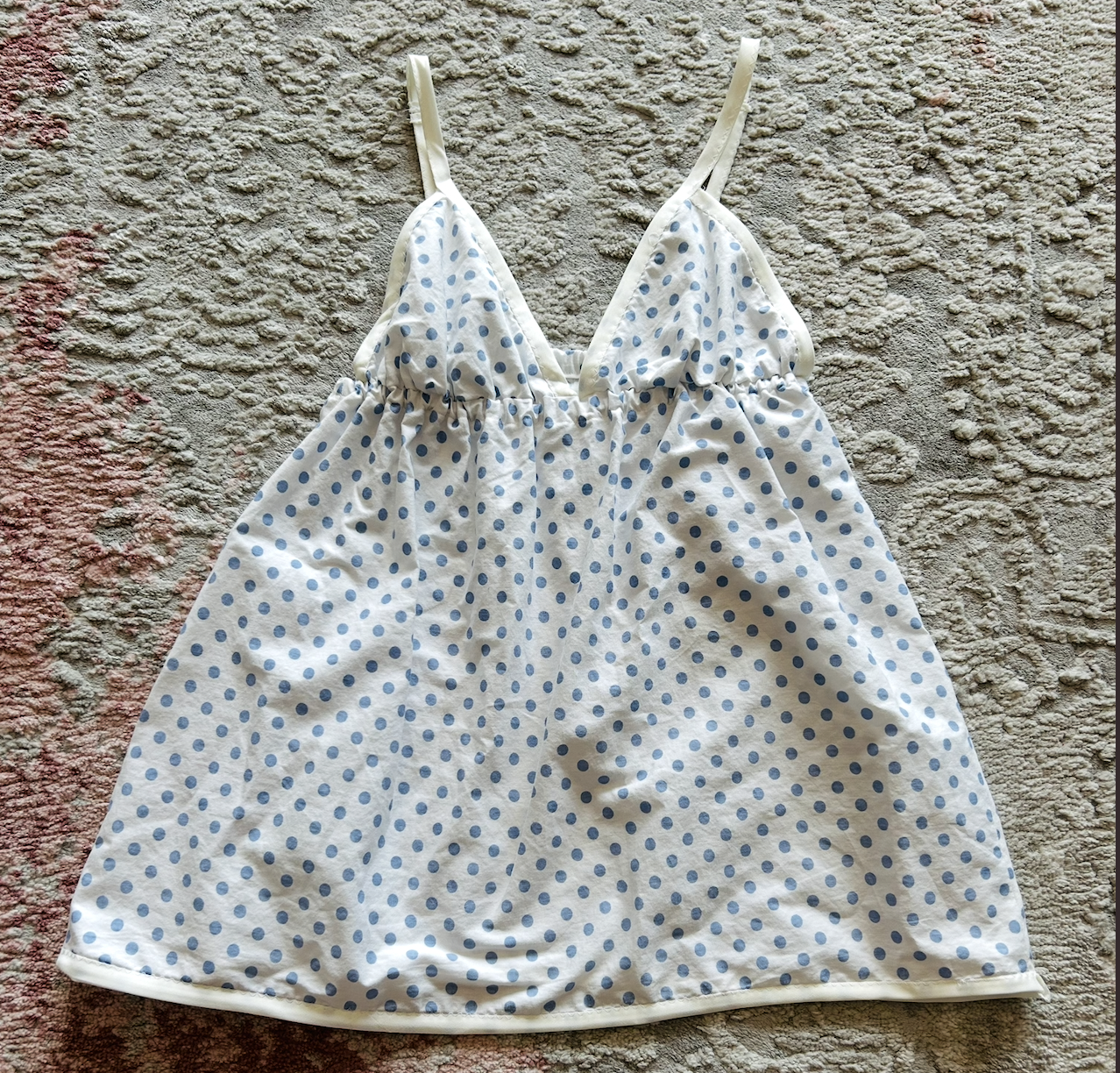 handmade polka dot camisole top
